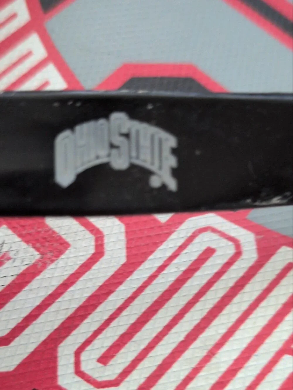 Men's Ohio State Red & Gray Flip Flops